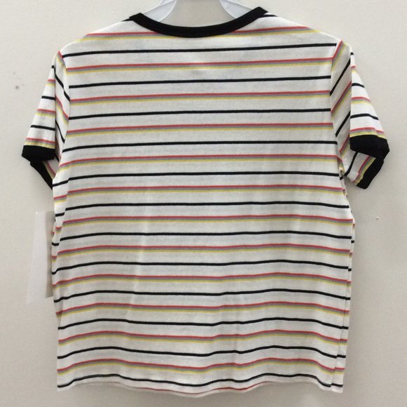 multi color stripe t-shirt medium - Picture 2 of 2